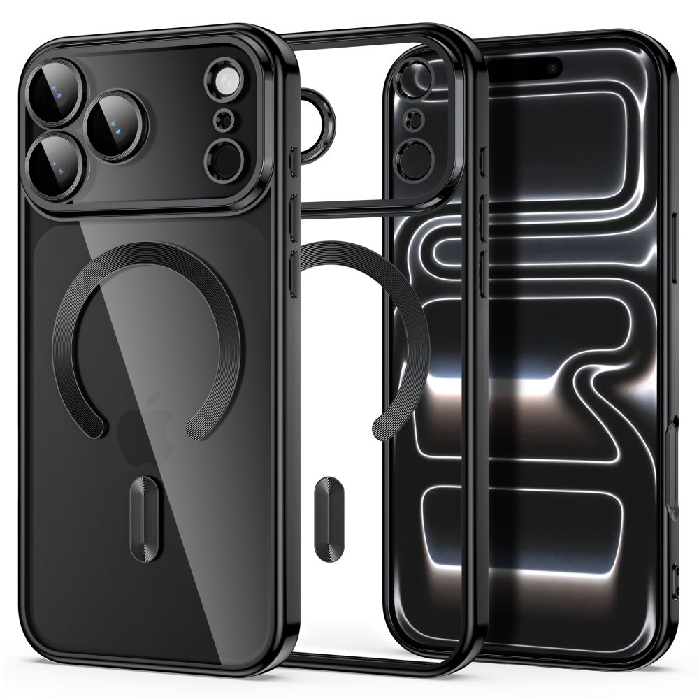 Dėklas Tech-Protect MagFlex MagSafe iPhone 17 Pro Max / 18 Pro Max, blizgus juodas