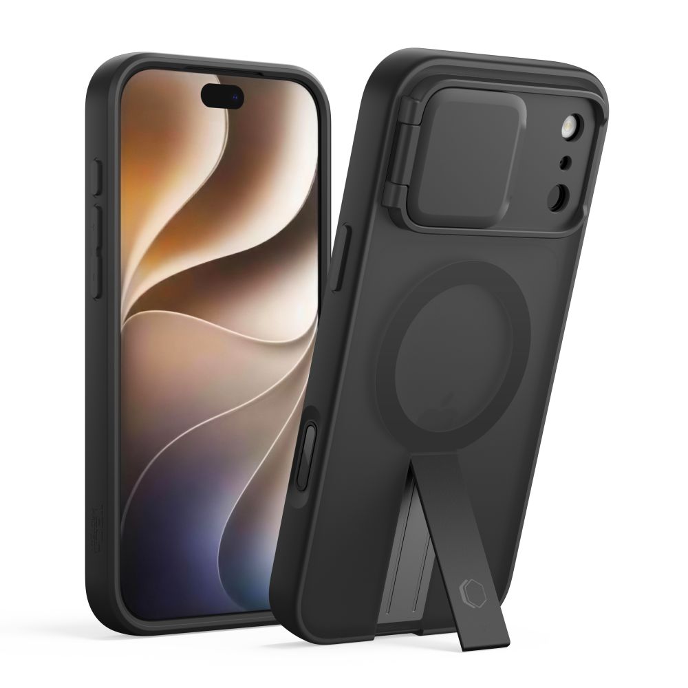 Dėklas Tech-Protect Kevlar Aura iPhone 17 Pro / 18 Pro, matinis juodas
