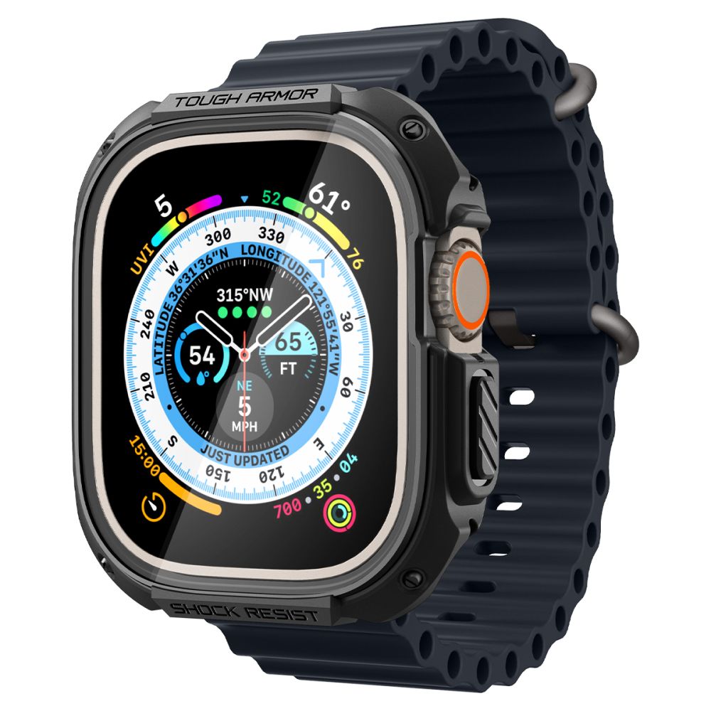 Dėklas Spigen Tough Armor Apple Watch Ultra 1 / 2 (49 mm), juodas