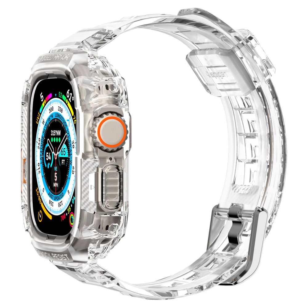 Dirželis Spigen Rugged Armor Pro Apple Watch Ultra 1 / 2 (49 mm), skaidrus