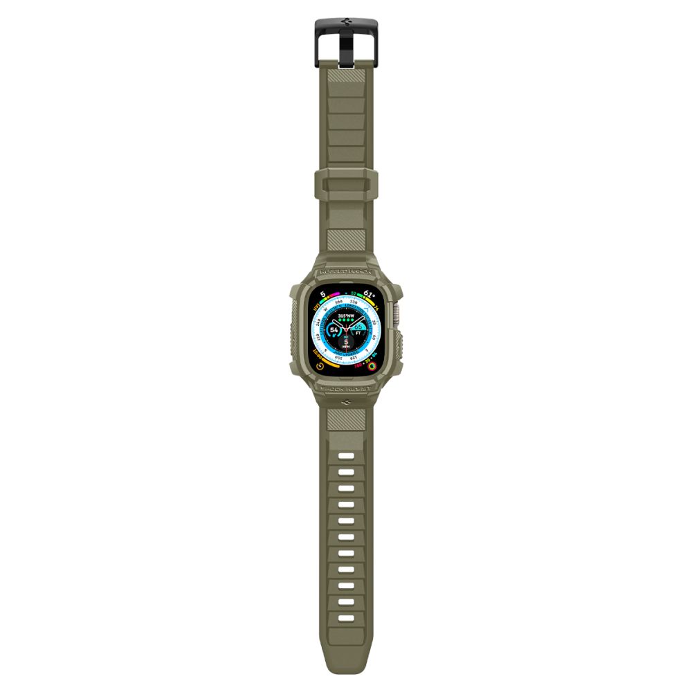 Dirželis Spigen Rugged Armor Pro Apple Watch Ultra 1 / 2 (49 mm), vintažinis chaki