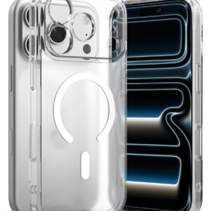 Dėklas Ringke Fusion Magnetic MagSafe iPhone 17 Pro Max / 18 Pro Max, matinis skaidrus
