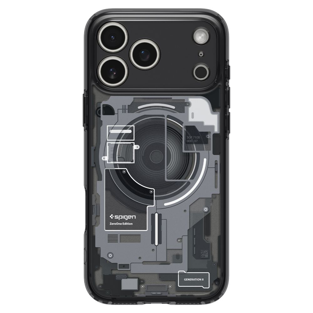 Dėklas Spigen Ultra Hybrid MagSafe iPhone 17 Pro Max / 18 Pro Max Zero One, juodas