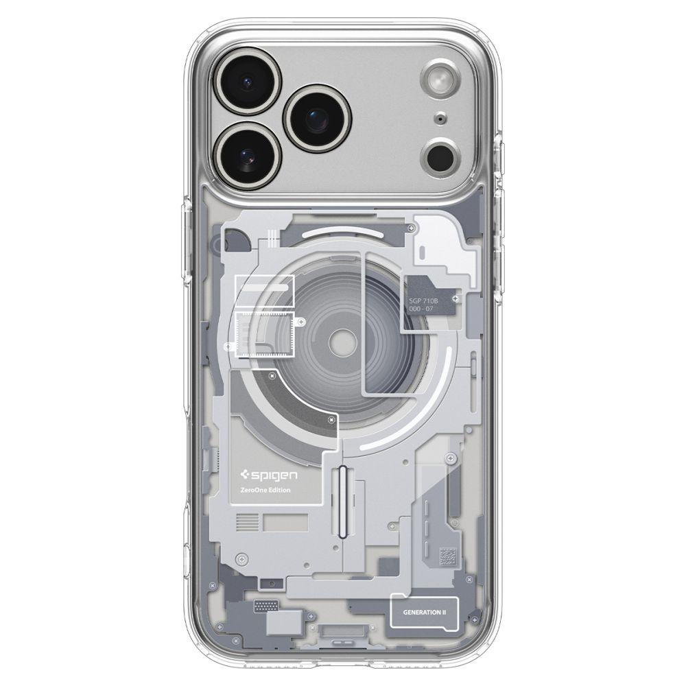 Dėklas Spigen Ultra Hybrid MagSafe iPhone 17 Pro Max / 18 Pro Max Zero One, baltas