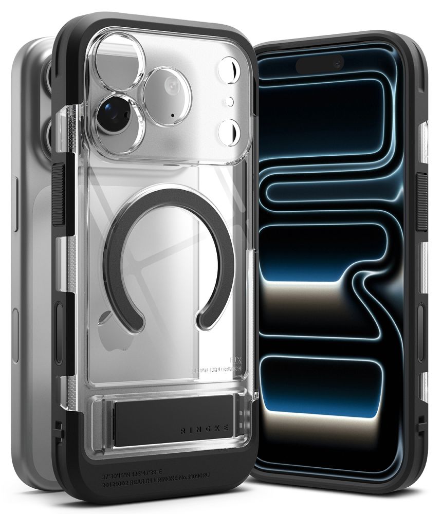 Dėklas Ringke UX Magnetic iPhone 17 Pro Max / 18 Pro Max, skaidrus