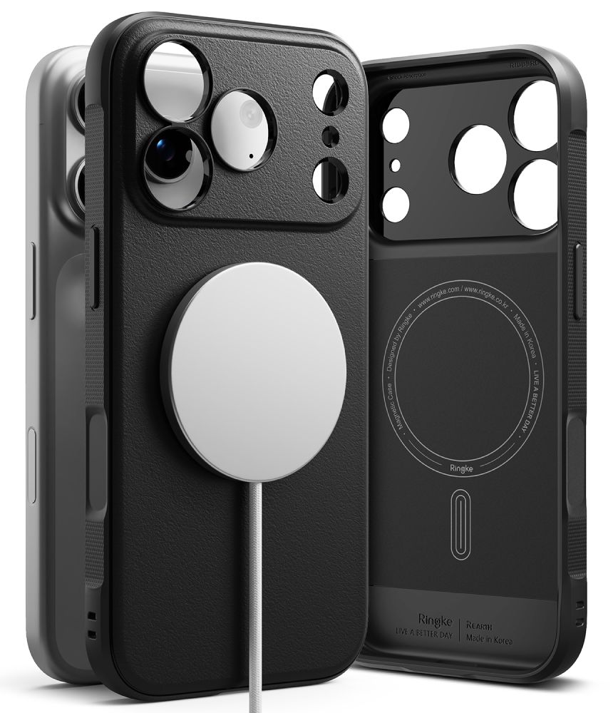 Dėklas Ringke Onyx Magnetic MagSafe iPhone 17 Pro / 18 Pro, juodas