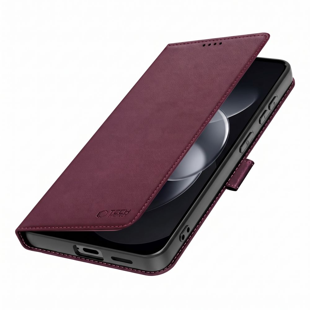 Dėklas Tech-Protect Wallet Redmi Note 17 Pro Max 5G, bordo