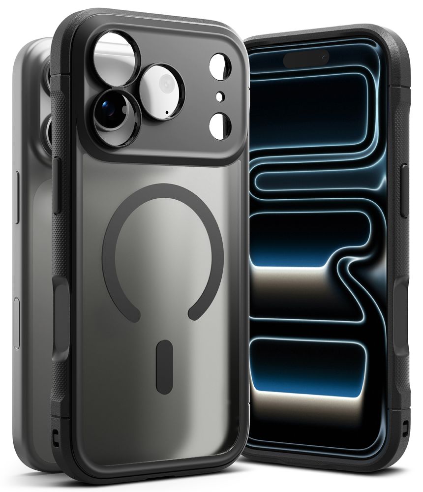 Dėklas Ringke Fusion Bold Magnetic MagSafe iPhone 17 Pro Max / 18 Pro Max, matinis dūminis