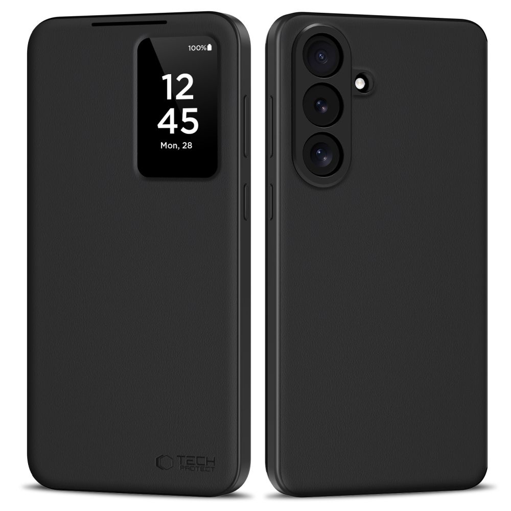Dėklas Tech-Protect Smart Wallet Galaxy S26 FE, matinis juodas