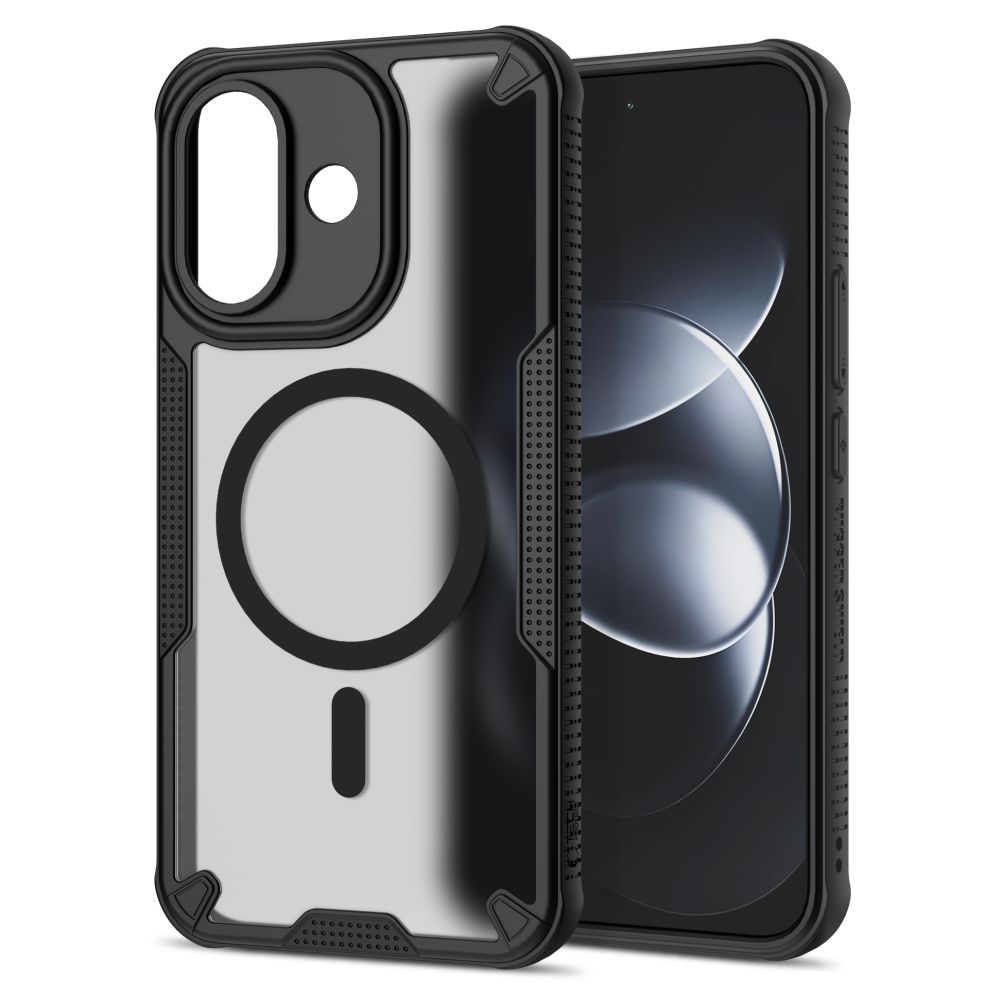 Dėklas Tech-Protect Rugged Shield MagSafe Xiaomi Redmi Note 17 Pro 5G, matinis juodas