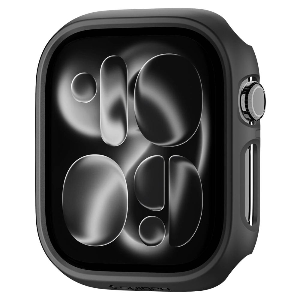 Dėklas Spigen Thin Fit Apple Watch 12 (46 mm), juodas