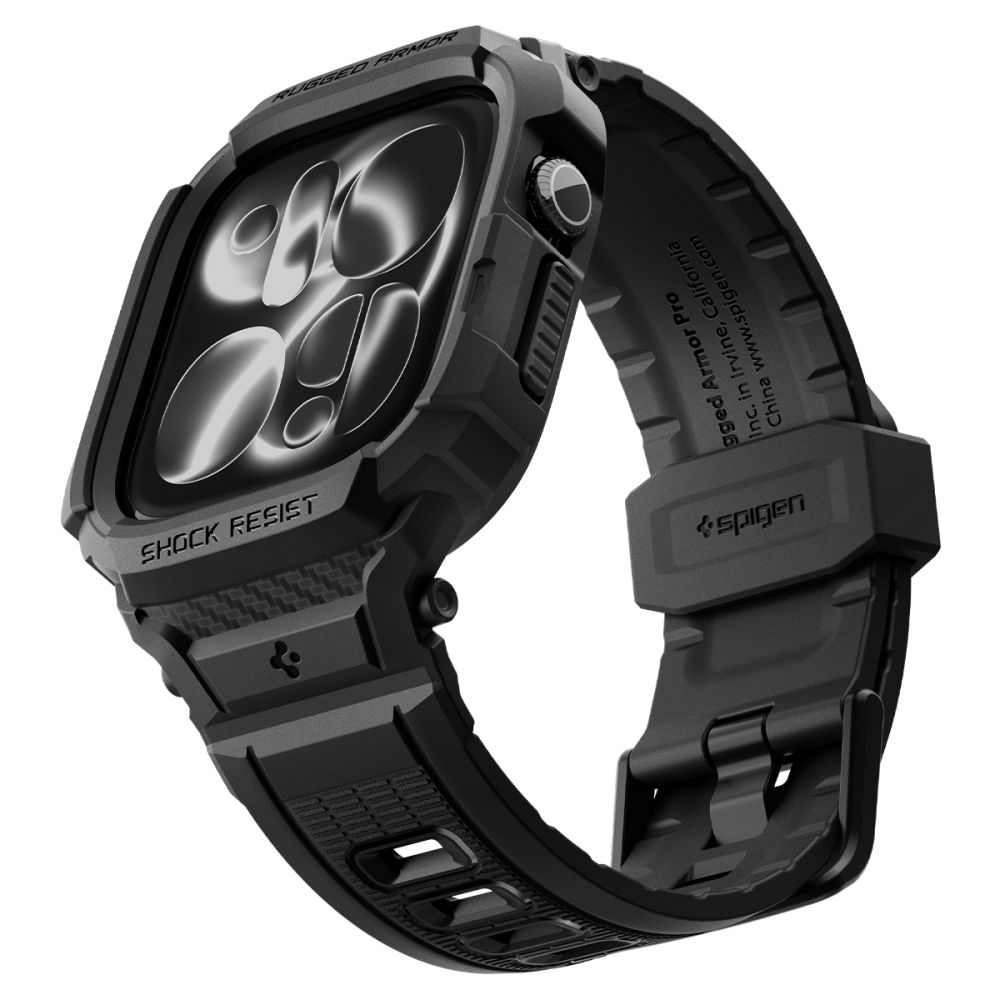 Dirželis Spigen Rugged Armor Pro Apple Watch Ultra 12 (42 mm), matinis juodas
