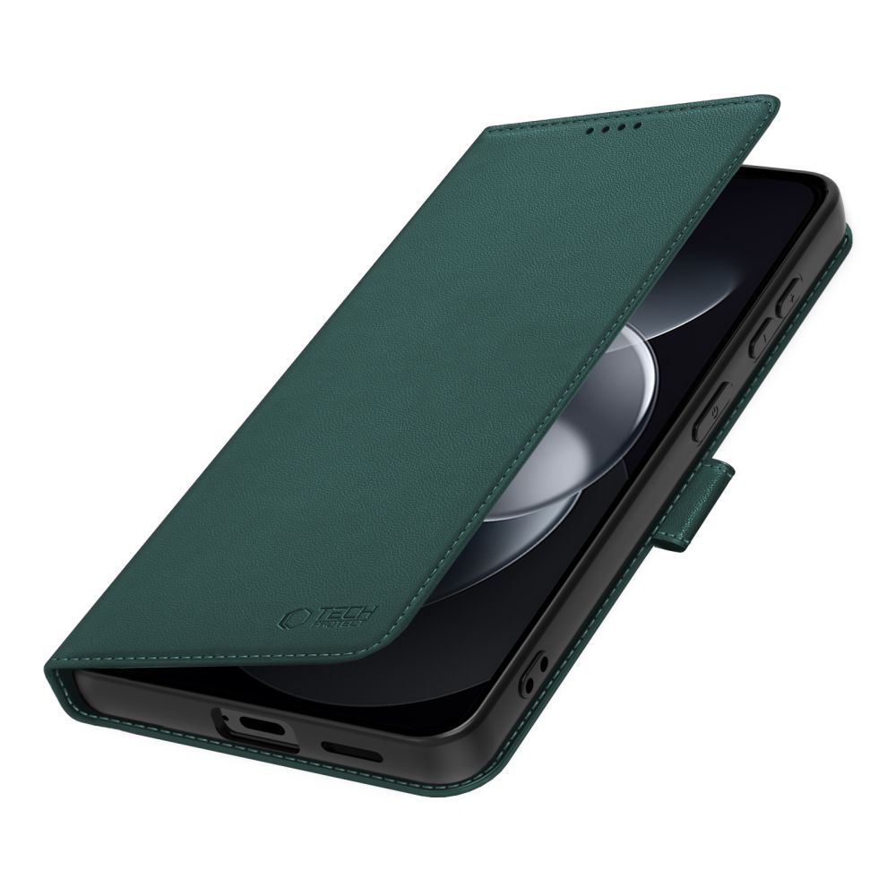 Dėklas Tech-Protect Wallet Xiaomi Redmi Note 17 Pro Max 5G, žalias