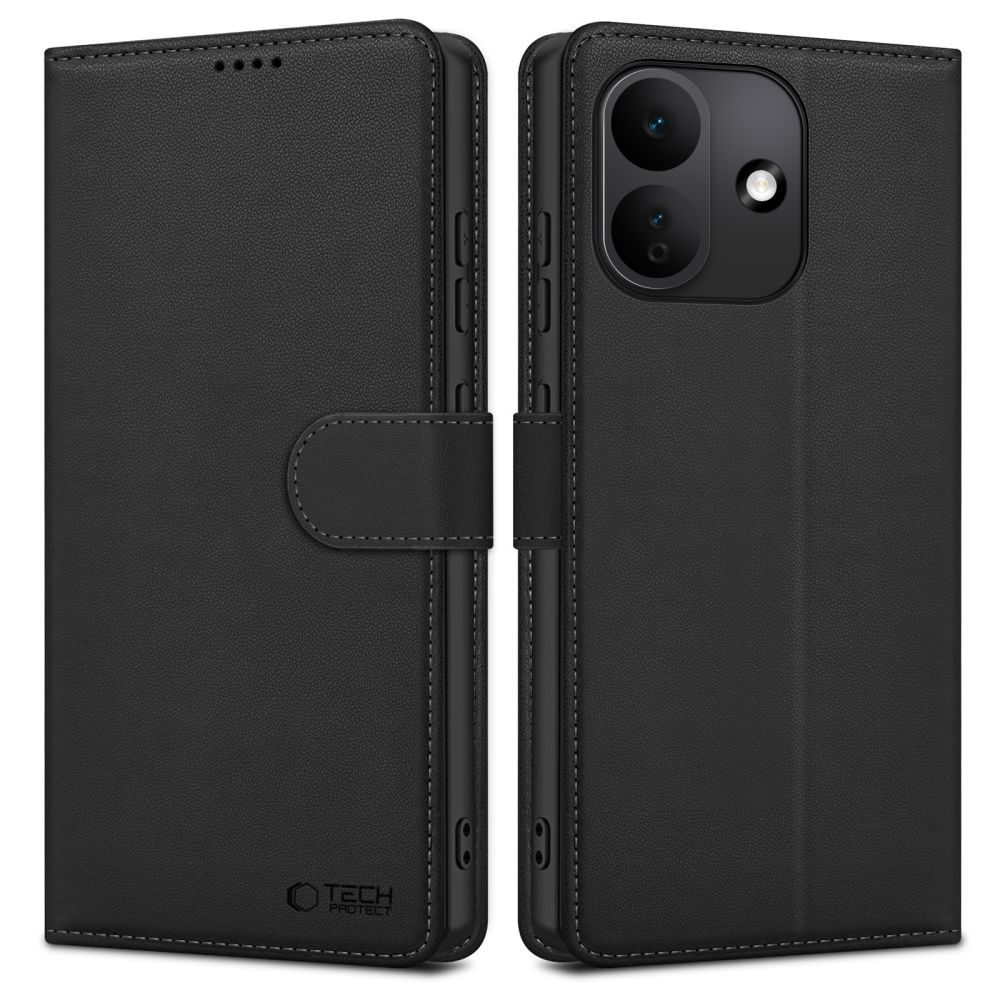 Tech-Protect Wallet dėklas Xiaomi Redmi Note 17 Pro 5G - matinis juodas