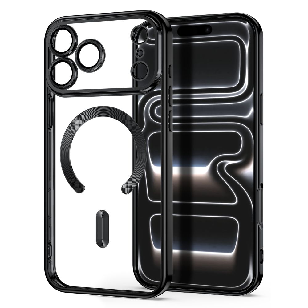 Dėklas Tech-Protect MagFlex MagSafe iPhone 17 Pro Max / 18 Pro Max, blizgus juodas