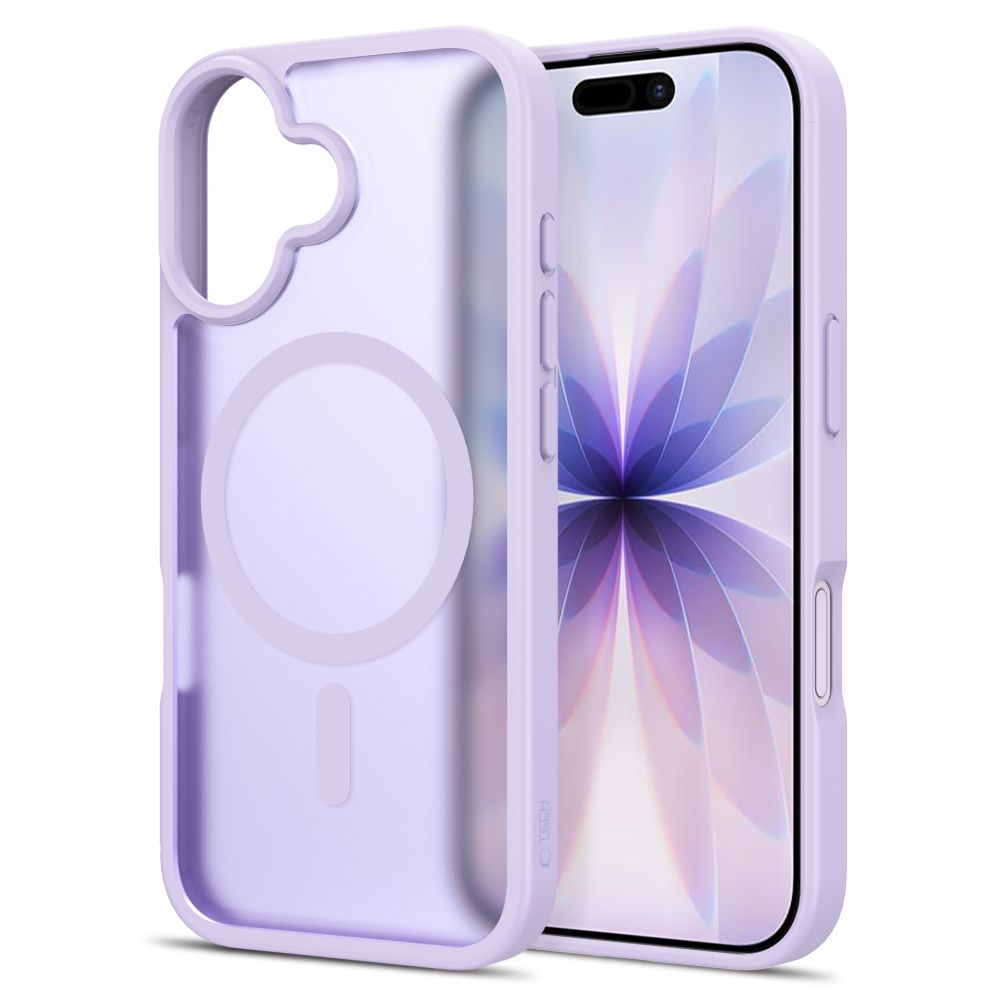 Dėklas Tech-Protect BasicMag MagSafe iPhone 17, matinis levandinis