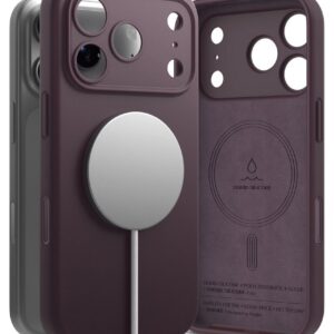 Dėklas Ringke Silicone Magnetic MagSafe iPhone 17 Pro Max / 18 Pro Max, bordo