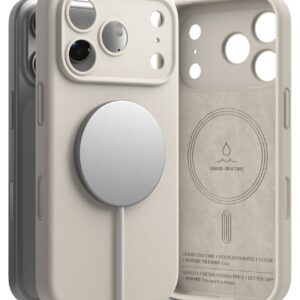 Dėklas Ringke Silicone Magnetic MagSafe iPhone 17 Pro / 18 Pro, akmeninis