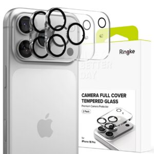 Kameros apsauginis stiklas Ringke Camera Full Cover iPhone 18 Pro, 2 vnt., skaidrus