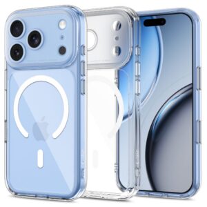 Dėklas Tech-Protect MagPeak MagSafe CC iPhone 17 Pro Max / 18 Pro Max, skaidrus