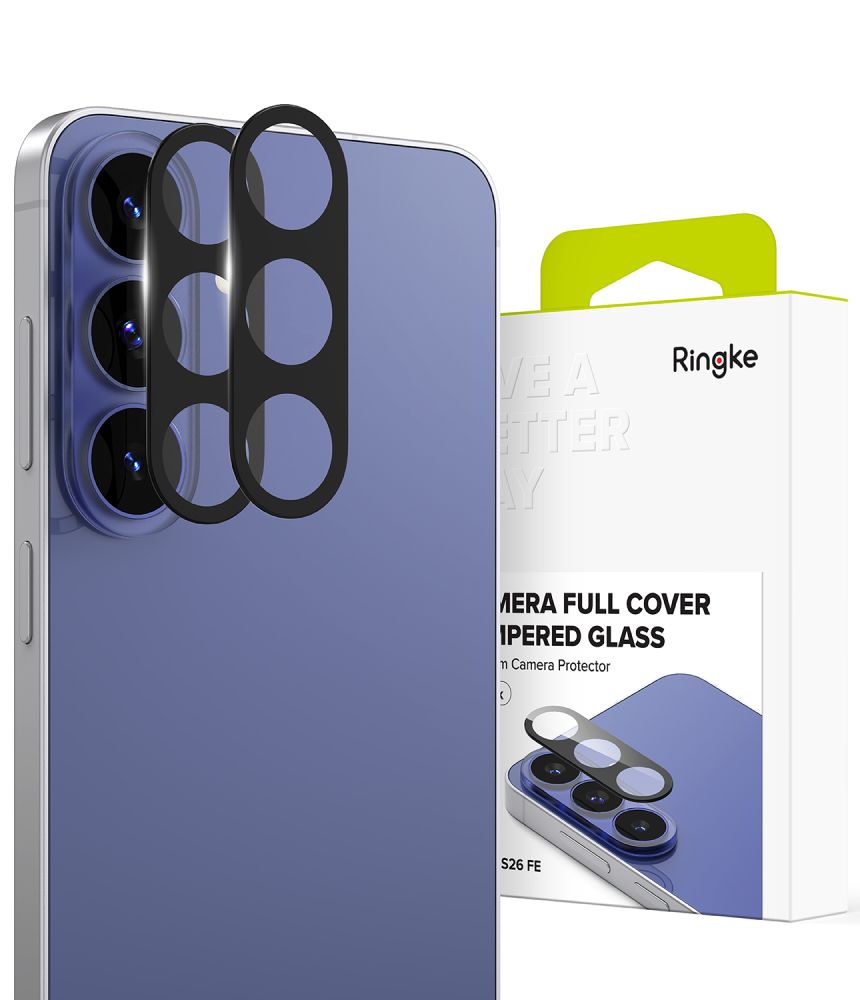 Kameros apsauginis stiklas Ringke Camera Full Cover Galaxy S26 FE 2 vnt., juodas