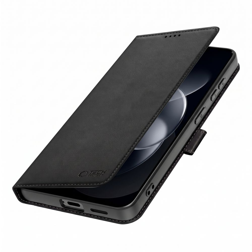 Tech-Protect Wallet dėklas Xiaomi Redmi Note 17 Pro 5G - matinis juodas