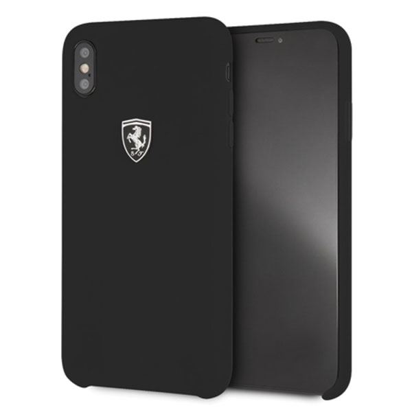 Ferrari silikoninis dėklas iPhone XS Max – juodas