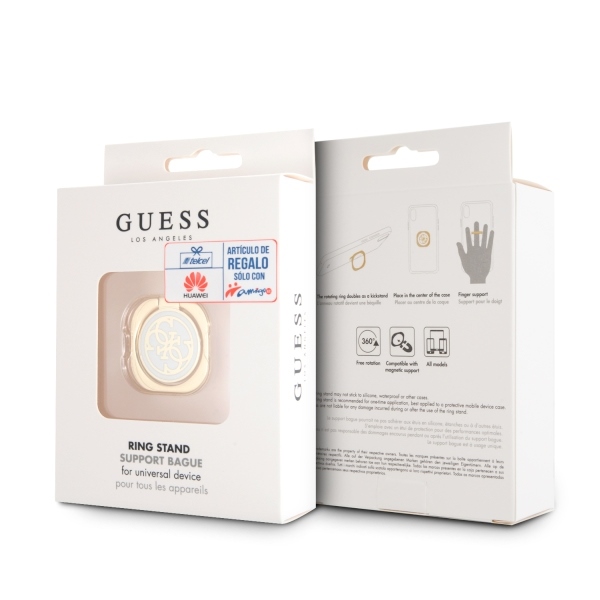Guess Ring stovas GURSEQGWH aukso ir balto / aukso ir balto 4G