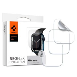 Apsauginė plėvelė Spigen Neo Flex Apple Watch 6/7/8/9/SE 1/2/3 (40/41mm), skaidri, 3 vnt.