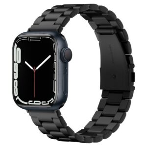 Dirželis Spigen Modern Fit Band Apple Watch 8 / 9 / 10 / 11 / SE / Ultra (44 / 45 / 46 / 49 mm), juodas