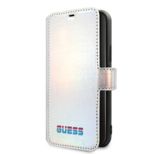Guess Iridescent dėklas iPhone 11 Pro Max – sidabrinis