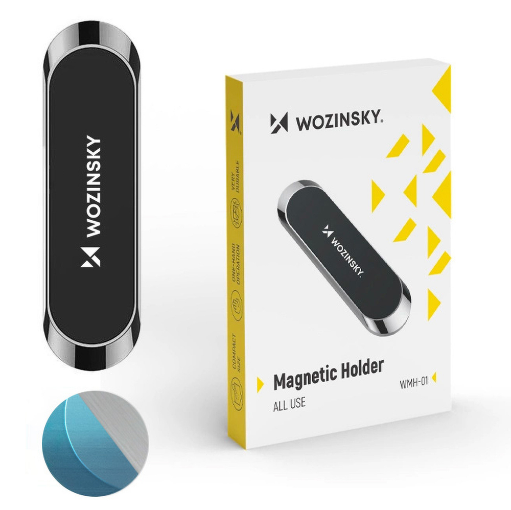 Wozinsky WMH-01 magnetinis automobilinis laikiklis prietaisų skydeliui, juodas