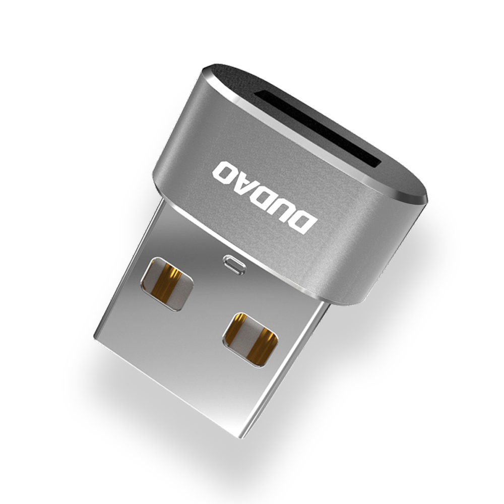 Dudao adapteris iš USB Type-C į USB juodą (L16AC juoda)