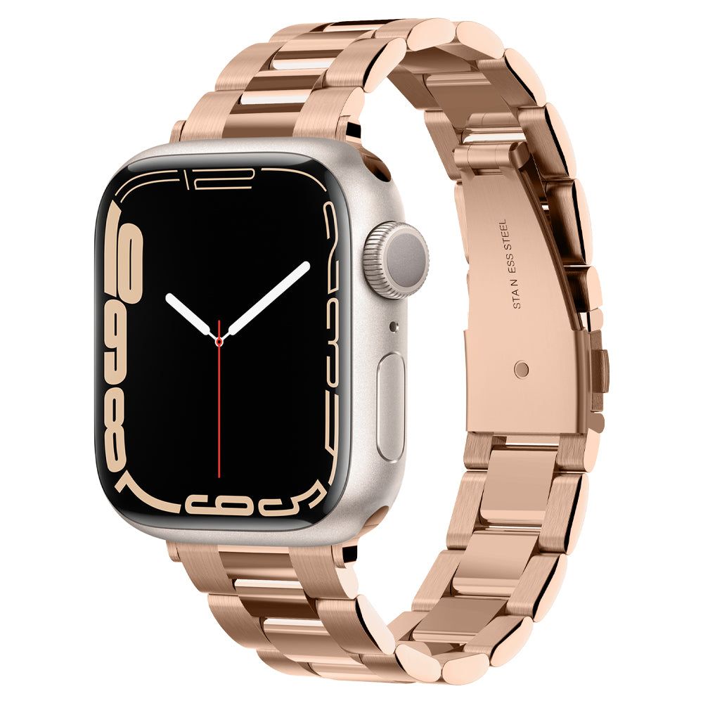 Dirželis Spigen Modern Fit Band Apple Watch 8 / 9 / 10 / 11 / SE (40 / 41 / 42 mm), rožinio aukso