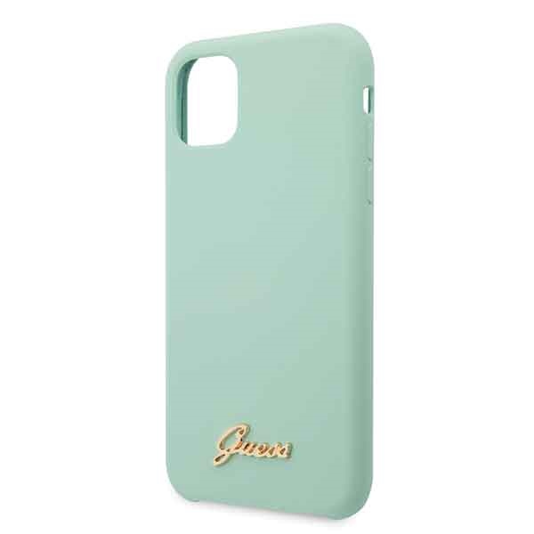 Guess silikoninis dėklas iPhone 11 Pro – žalias