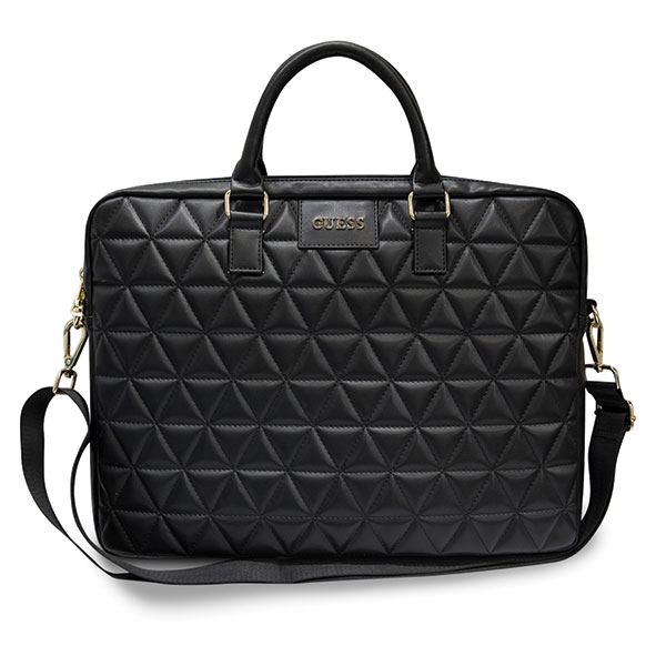 Guess Quilted krepšys 16" nešiojamajam kompiuteriui - juodas
