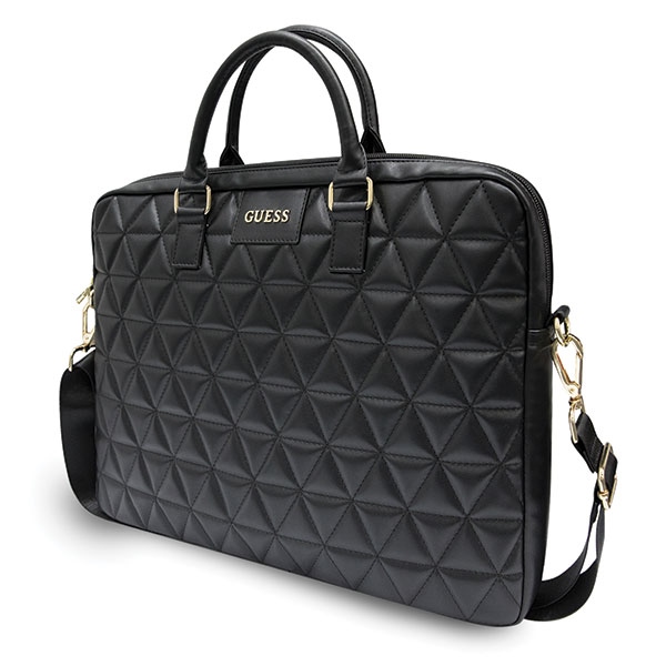 Guess Quilted krepšys 16" nešiojamajam kompiuteriui - juodas