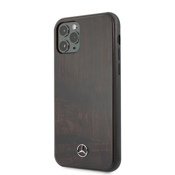 Mercedes-Benz Wood Line dėklas iPhone 11 Pro Max – rudas