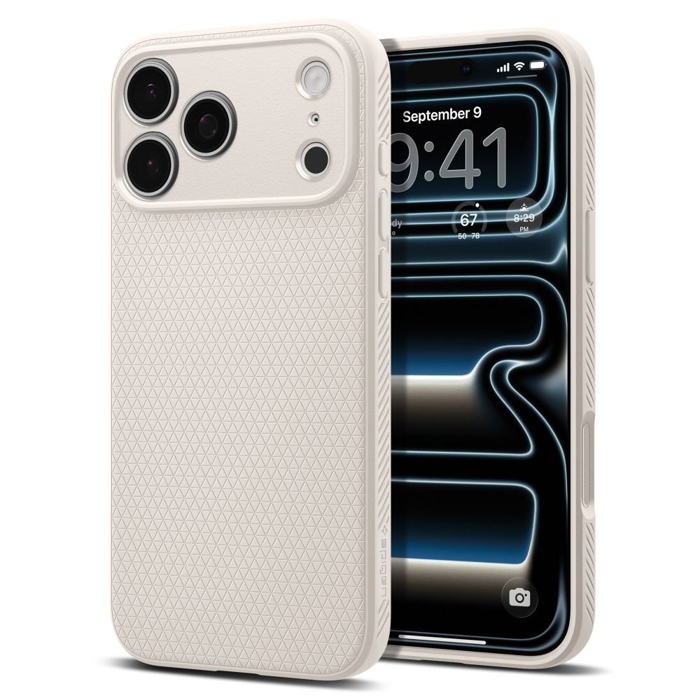 Dėklas Spigen Liquid Air iPhone 17 Pro Max / 18 Pro Max, natūralus titanas