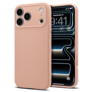 Dėklas Spigen Liquid Air iPhone 17 Pro Max / 18 Pro Max, rožinis titanas