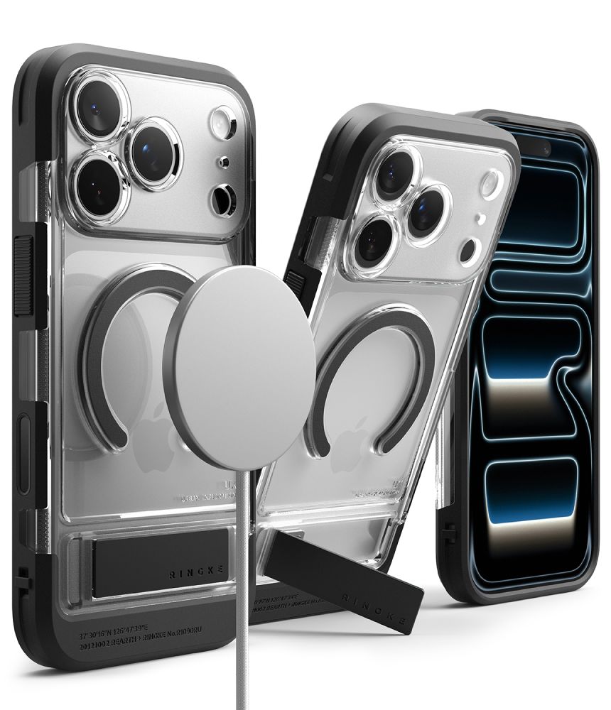 Dėklas Ringke UX Magnetic iPhone 17 Pro Max / 18 Pro Max, skaidrus