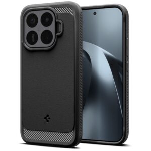 Dėklas Spigen Rugged Armor Xiaomi 17T Pro, matinis juodas