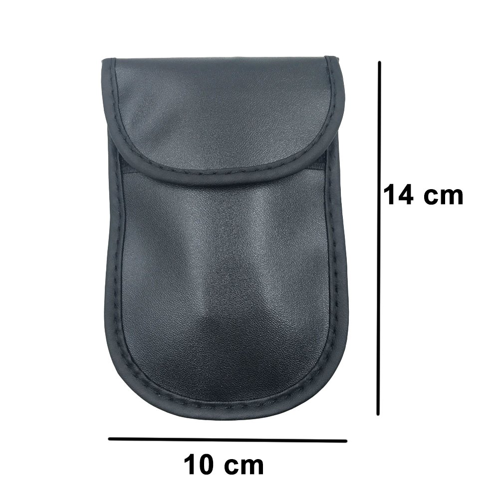 Apsaugos nuo vagystės automobilio raktelių dėklas blokuoja radijo bangas Keyless Faraday Box dangtelis Faraday narvas 14 cm su 10 cm juodu