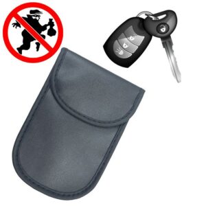 Apsaugos nuo vagystės automobilio raktelių dėklas blokuoja radijo bangas Keyless Faraday Box dangtelis Faraday narvas 14 cm su 10 cm juodu
