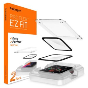 Apsauginis stiklas Spigen ProFlex EZ Fit Apple Watch 4 / 5 / 6 / SE 1 / 2 / 3 (44 mm)