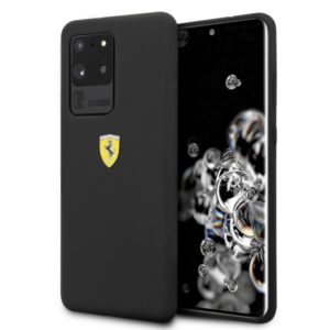 Ferrari silikoninis dėklas Samsung Galaxy S20 Ultra – juodas