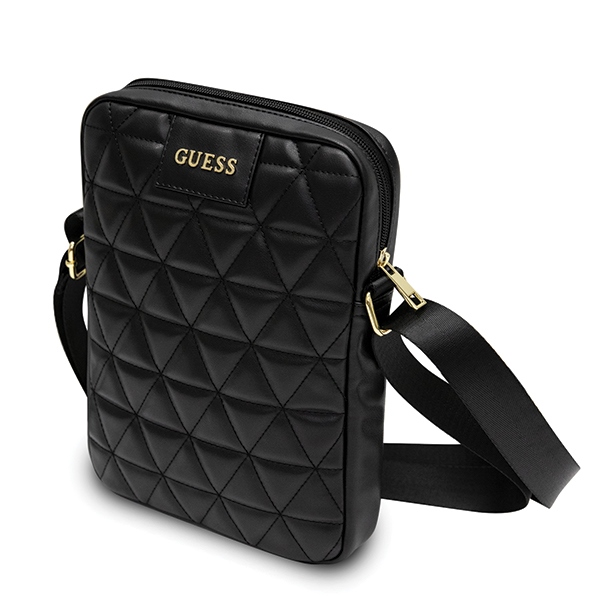 Guess Quilted 10" Tablet Bag - juoda