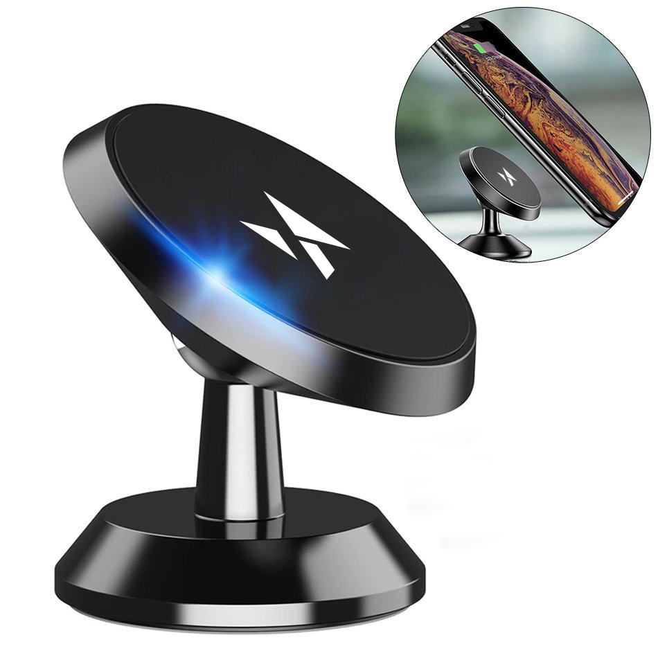 Wozinsky WMH-05 magnetinis automobilinis laikiklis prietaisų skydeliui 360, lipnus, juodas