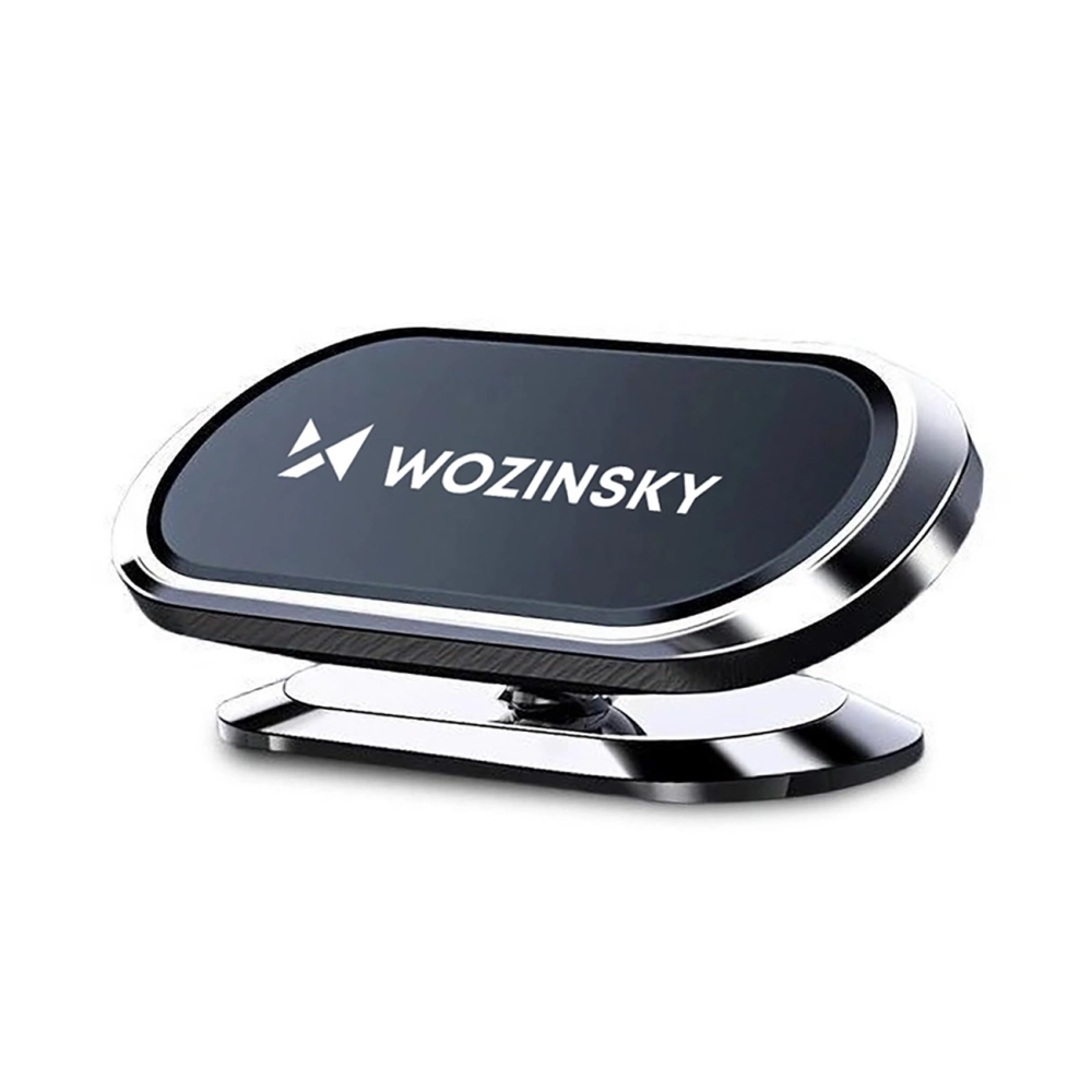 Wozinsky WMH-06 lipnus magnetinis automobilinis laikiklis prietaisų skydeliui 360, sidabrinis
