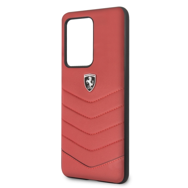 Ferrari Heritage Quilted odinis dėklas Galaxy S20 Ultra – raudonas